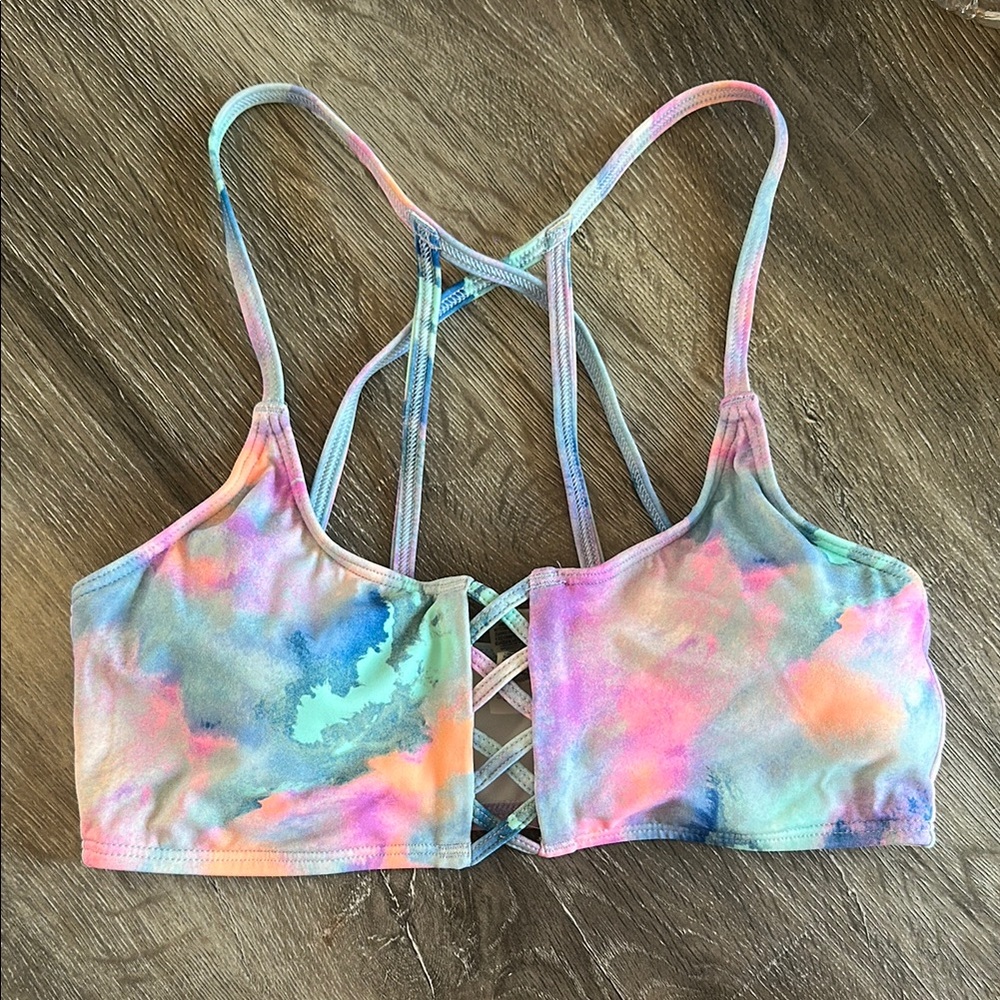 Tie dye bikini top